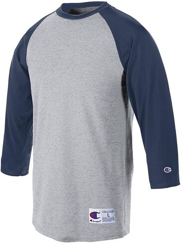 Champion Men's Contrast Raglan Sleeve Baseball T-Shirt in Saudi Arabia