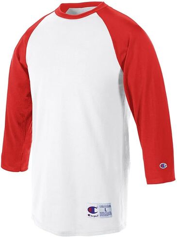 Champion Men's Contrast Raglan Sleeve Baseball T-Shirt in Saudi Arabia