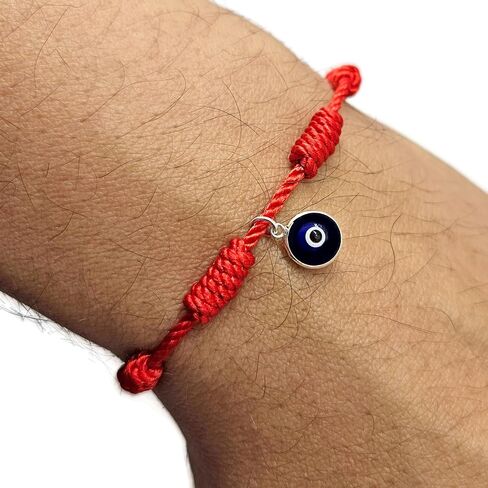 MYSTIC JEWELS By Dalia – 7 Knots Red Charm Bracelet – Adjustable – Evil Eye Protection, Good Luck – for Women and Men in Kuwait