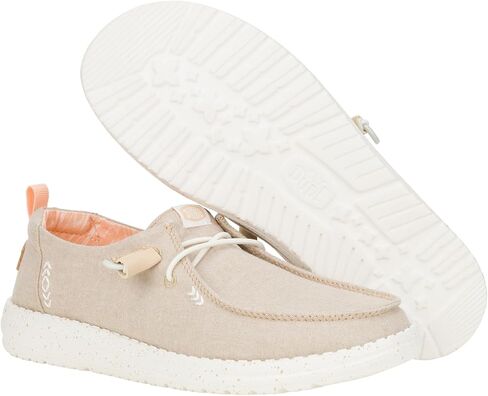 Hey Dude Wendy Chambray Bright White Size 8, Women’s Shoes, Women’s Slip-on Loafers, Comfortable & Light-Weight in Saudi Arabia