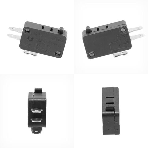 12-Pack Micro Limit Switch, Momentary Snap-in Micro Switch, 16A 125/250V AC, 12V DC SPDT 3Pin 1NO/1NC Limit Switch for Microwave Oven Door Freezer Arcade, KW7 in Saudi Arabia