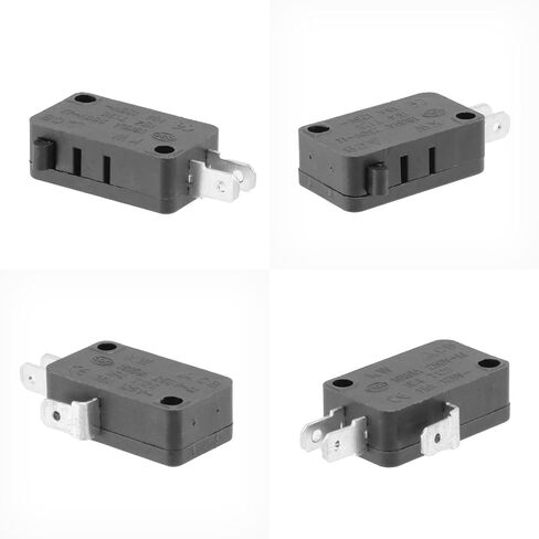 12-Pack Micro Limit Switch, Momentary Snap-in Micro Switch, 16A 125/250V AC, 12V DC SPDT 3Pin 1NO/1NC Limit Switch for Microwave Oven Door Freezer Arcade, KW7 in Saudi Arabia