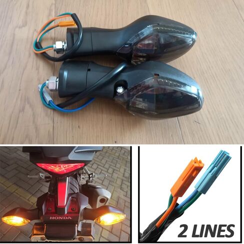2x Turn Signal Indicator Light Blinker Lamp For Honda CRF250L CRF 250L 2013 2014 2015 2016 (Amber) in Saudi Arabia