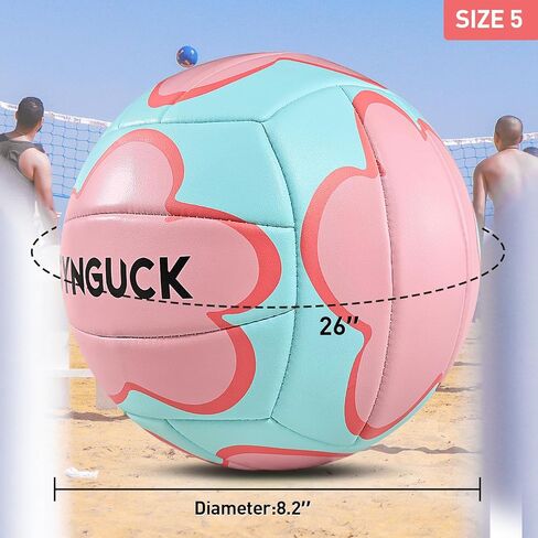 SYNGUCK Size 5 Volleyball Gift for Granddaughter Birthday Presents from Grandma Grandpa Personalized Indoor Outdoor Pink Volleyball Ball,Engraved Volleyball Official Size 5 (Without Pump) in Saudi Arabia