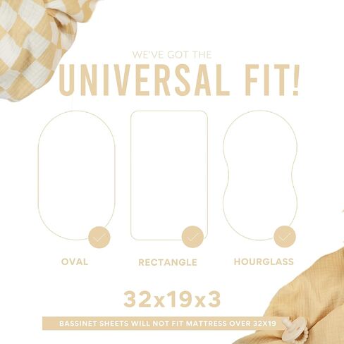 ملاءات سرير من الموسلين من شركة Bolton Baby | 100% قطن فائق النعومة وجيد التهوية | مناسب عالمي لمراتب سرير الأطفال المختلفة: 33X17X4 | عبوتان (حكيم) in Kuwait