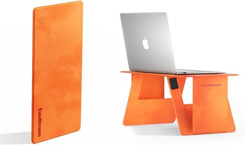 Foldable Laptop Desk Bed Desk, Pi Lap Desk Folding Desk Portable Desk Lightweight Mini Table for Study, Travel Desk, Folds in Half with Inner Storage Space (Black, Max) in Saudi Arabia
