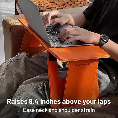 Foldable Laptop Desk Bed Desk, Pi Lap Desk Folding Desk Portable Desk Lightweight Mini Table for Study, Travel Desk, Folds in Half with Inner Storage Space (Black, Max) in Saudi Arabia