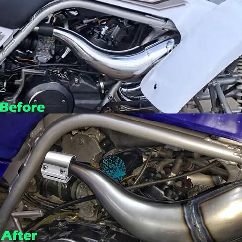 2Pcs 1'' Exhaust Clamp,Aluminum Butt Joint Band Clamp Sleeve Coupler High Temp Narrow Band Muffler Seal Clamp Ends And Exhaust System Connection for Yamaha Banshee 1987-2006 (Black) in Saudi Arabia