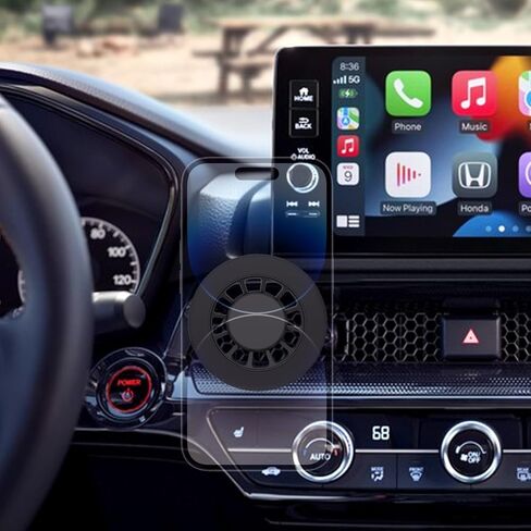 حامل هاتف Honda Civic لـ MagSafe، مناسب حصريًا لهوندا Civic 2016-2021، مناسب لسلسلة MagSafe iPhone 15/14/13/12/Mini، مغناطيس قوي للغاية لحامل ملحقات Honda Civic بفتحة تهوية in Saudi Arabia