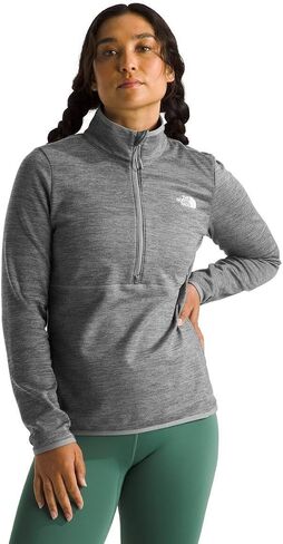 THE NORTH FACE Women's Canyonlands ¼ Zip Sweatshirt, White Dune Heather, Large in Saudi Arabia