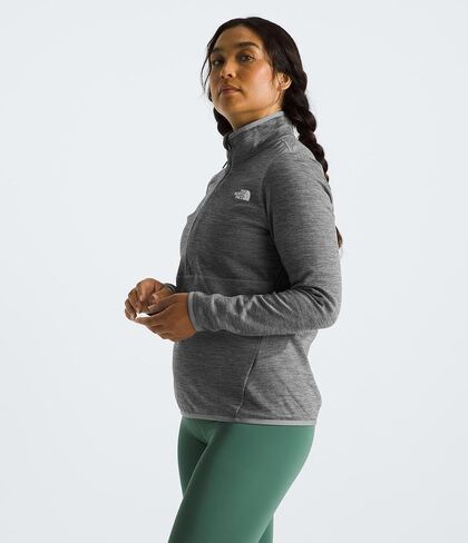 THE NORTH FACE Women's Canyonlands ¼ Zip Sweatshirt, White Dune Heather, Large in Saudi Arabia