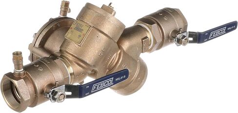 Febco LF825Y Series 1-1/4" Bronze Reduced Pressure Zone Backflow Preventer Assembly, Quarter Turn Shutoff, Y Pattern, Flood Sensor with SentryPlus Alert Technology for Relief Valve in Saudi Arabia