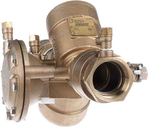 Febco LF825Y Series 1-1/4" Bronze Reduced Pressure Zone Backflow Preventer Assembly, Quarter Turn Shutoff, Y Pattern, Flood Sensor with SentryPlus Alert Technology for Relief Valve in Saudi Arabia