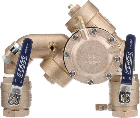 Febco LF825Y Series 1-1/4" Bronze Reduced Pressure Zone Backflow Preventer Assembly, Quarter Turn Shutoff, Y Pattern, Flood Sensor with SentryPlus Alert Technology for Relief Valve in Saudi Arabia
