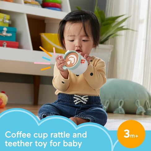 Fisher-Price Baby Sensory Toy Snuggle Bunny Teether,BPA-Free with Fine Motor Activity for Newborns Ages 3+ Months in Saudi Arabia