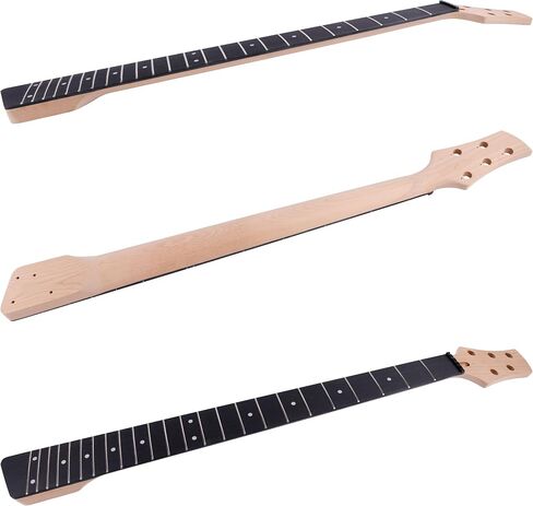 Leo Jaymz DIY Electric Bass Guitar Kits - Mahogany Body, Roasted Maple Neck and Ebony Fingerboard - Fully Components Included (JB) in Saudi Arabia