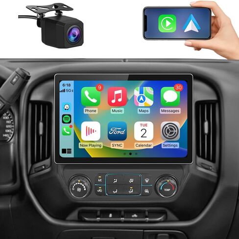 ستيريو راديو سيارة رائع مقاس 13.1 بوصة لسيارة تشيفي سيلفرادو جي إم سي سييرا 2014-2018 مع CarPlay أندرويد أوتو 4 جيجابايت رام + 64 جيجابايت روم in Saudi Arabia