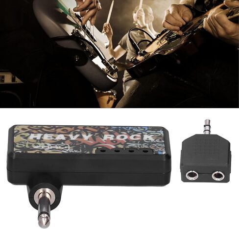 Mumusuki Guitar Bass مضخم سماعة الرأس، USB قابل للشحن جيب محمول جيتار باس سماعة رأس أمبير تحمل على غرفة النوم التوصيل في تأثيرات متعددة للجيتار باس in Kuwait