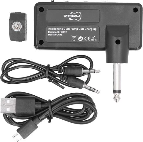 Mumusuki Guitar Bass مضخم سماعة الرأس، USB قابل للشحن جيب محمول جيتار باس سماعة رأس أمبير تحمل على غرفة النوم التوصيل في تأثيرات متعددة للجيتار باس in Kuwait