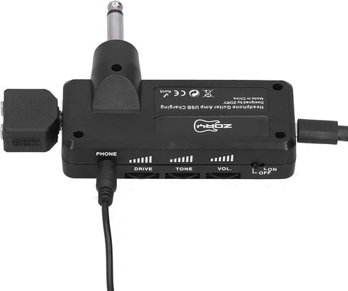 Mumusuki Guitar Bass مضخم سماعة الرأس، USB قابل للشحن جيب محمول جيتار باس سماعة رأس أمبير تحمل على غرفة النوم التوصيل في تأثيرات متعددة للجيتار باس in Kuwait