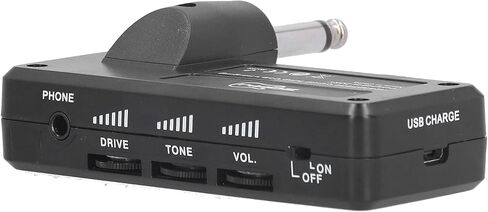 Mumusuki Guitar Bass مضخم سماعة الرأس، USB قابل للشحن جيب محمول جيتار باس سماعة رأس أمبير تحمل على غرفة النوم التوصيل في تأثيرات متعددة للجيتار باس in Kuwait