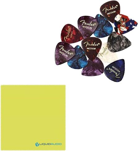 EMG Pickups Geezer Butler Signature P Bass Guitar Pickups Set Bundle with 12x Fender Guitar Picks and Liquid Audio Instrument Polishing Cloth - Guitar Accessories in Saudi Arabia