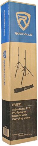 Rockville Pair RVES1 Adjustable Tripod DJ PA Speaker Stands +Carry Bag/Universal in Saudi Arabia