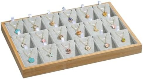 علبة المجوهرات 18 شبكة المعلقات المنظم القلائد عرض حامل Jewelrystorage الأخضر in Saudi Arabia
