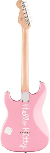 إصدار محدود من Hello Kitty Stratocaster مع حقيبة Gig، وHello Kitty Graphic Pickguard، ولوحة أصابع من خشب القيقب، باللون الوردي in Saudi Arabia