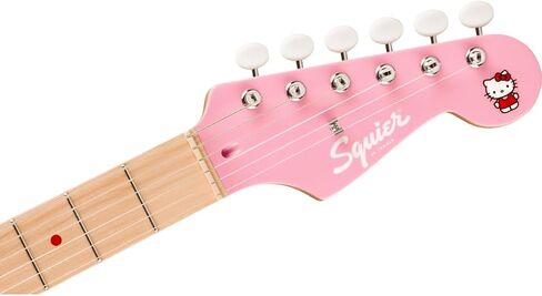 إصدار محدود من Hello Kitty Stratocaster مع حقيبة Gig، وHello Kitty Graphic Pickguard، ولوحة أصابع من خشب القيقب، باللون الوردي in Saudi Arabia