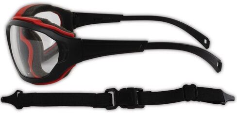 MAGID Y85BRAFC Gemstone Onyx Protective Glasses with Anti-Fog Coating, Clear Lens and Black Frame (One Pair) in Saudi Arabia