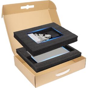 2024 Upgraded Laptop Shipping Box with Protection Foam, Medium Cardboard Mailer Boxes, Laptop Packaging Boxes for up to 17.3 Inches Notebook Computer