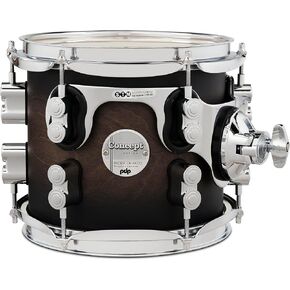 PDP Concept Maple 7x8 Suspended Tom Satin Charcoal Burst Lacquer with Chrome Hardware