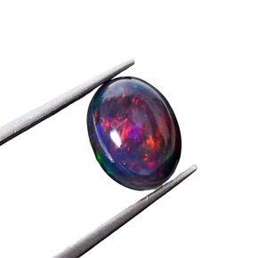 10 PCS, 4x3 MM AURA GEMS Natural Black Opal Oval Shape-Ethiopian Fire Play Opal Gemstone Wholesale Lot-Healing Crystals-DIY Jewelry Making Bulk Gemstone Deal