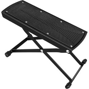 1/2/4 Pack Guitar Foot Stool, 6 Position Height Guitar Foot Rest, Adjustable Guitar Rest Step Footstool with Rubber End Caps and Non-Slip Rubber Pad for Classical Electric Guitar(1 Pack)