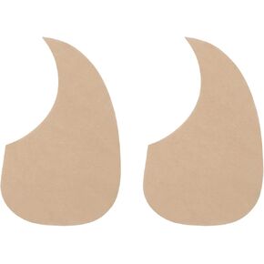 MECCANIXITY 2 Pcs Acoustic Guitar Pickguard Guitar Guard Plate Fit 41 Inch Self Adhesive Right Handed Acoustic-Electric Guitar Parts 101x174mm Water Drop Shape Black