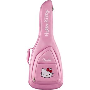 Fender Hello Kitty Electric Guitar Gig Bag, Guitar Case with 20mm padding and backpack straps, Pink