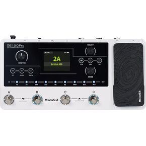 MOOER GE150 Pro Li New Guitar Amp Modelling Multi Effects Pedal Built-in 9 hrs Battery with 4 Footswitches, IR Loader, Type-C USB Audio Interface