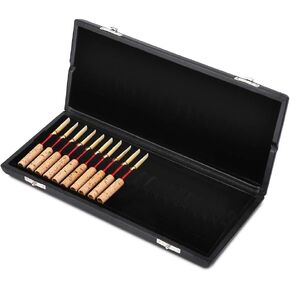 Wooden Oboe Case Storage Case Exquisite Cover Case Holder Oboe Case Oboe Accessory Solid Oboe Reeds Case for 10/12/20pcs Oboe Reeds(20 sticks)
