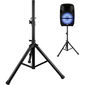 Skywin Tripod Speaker Stands for Large Speakers - Speaker on Stand with Height Adjustment, DJ Speaker Stands (Black)