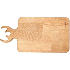 Oak Wood Cutting Board, Great For Chopping, Cutting, or Serving, Meat, Vegetable, Cheese Board, 15.75 x 10.65 x 0.8 Inc, Christmas Gift for Mother-Aunt, Wife, Girl for Everyone in Kitchen