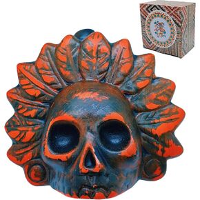 Real Screaming Aztec Death Whistle, Loudest Authentic Terrifying Human Scream Whistle for Sports & Safety At 125+ Decibels, Collectible, Halloween Atmosphere Creation (Bloodthirsty Red)
