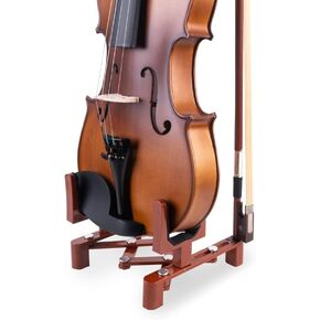Violin Stand Musical Instrument Stand with Bow Holder for Violin, Portable and Foldable