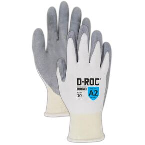 MAGID General Purpose Level A2 Cut Resistant Work Gloves, 96 PR, Dry Grip, Polyurethane Coated, Size 6/XS, Silicone Free, Reusable, 13-Gauge HPPE (SD250)