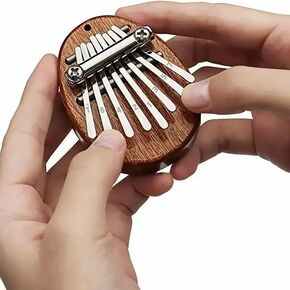8 Key Mini Kalimba exquisite Finger Thumb Piano Marimba Musical good accessory Pendant Gift for Kids and Adults and Beginners,Pocket Musical