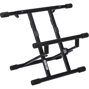 BOSS Bas-1 Adjustable Tilt-Back Amp Stand with Telescoping Support Arms for Open And Closed Back Guitar Combo Amplifiers. Folds Flat for Storage And Portability.