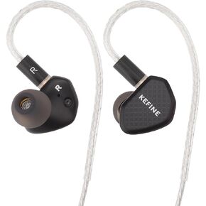 HiFiGo Kefine Klean High-Fidelity Earphones, 10mm DLC Dynamic Driver IEM Earbuds with Interchangeable Nozzles and Dual-Cavity Structure (Klean)