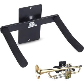 Trumpet Wall Mount , Trumpet Holder Wall Mount, Trumpet Holder, Adjustable Trumpet Hanger Wall Mount,Horizontal Wall Mount Trumpet Holder Stand for all Trumpets Including Piccolo and Pocket Trumpet