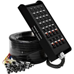 Seismic Audio - SALS-16x8x50 - 16 Channel 50' Pro Stage XLR Snake Cable (XLR & 1/4" TRS Returns) for Recording, Stage, Studio use