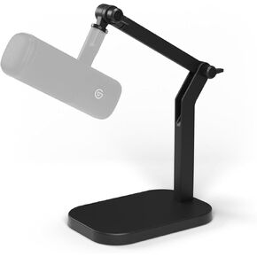 Elgato Wave Desk Stand - Adjustable Mounting Arm for Microphones, Works, HyperX, Rode, Fifine, Shure and More Mics, Compatible 1/4, 3/8 & 5/8 Thread, for Recording/Podcasting/Streaming